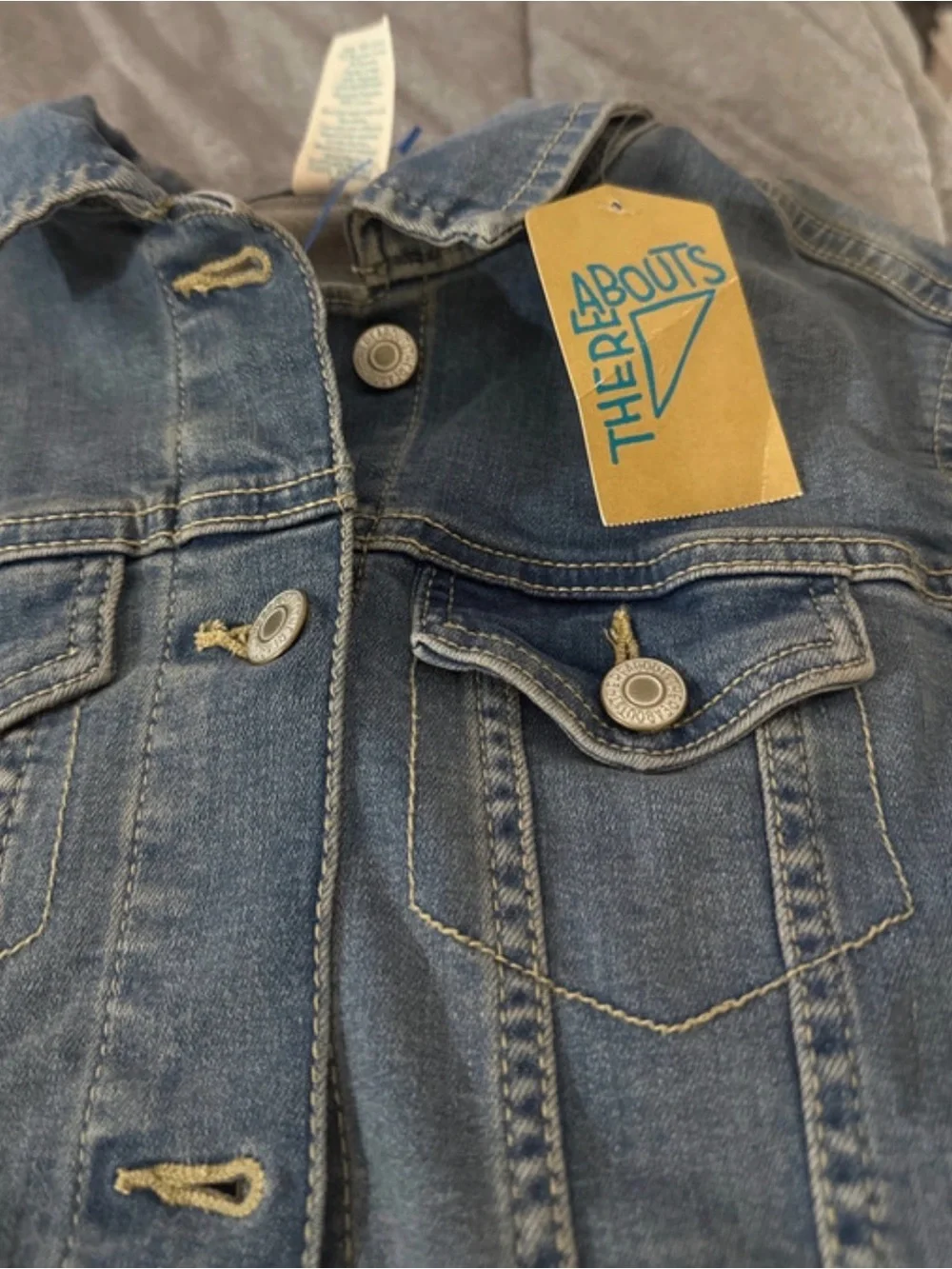 Kids Denim Jean Jacket - Light Blue
